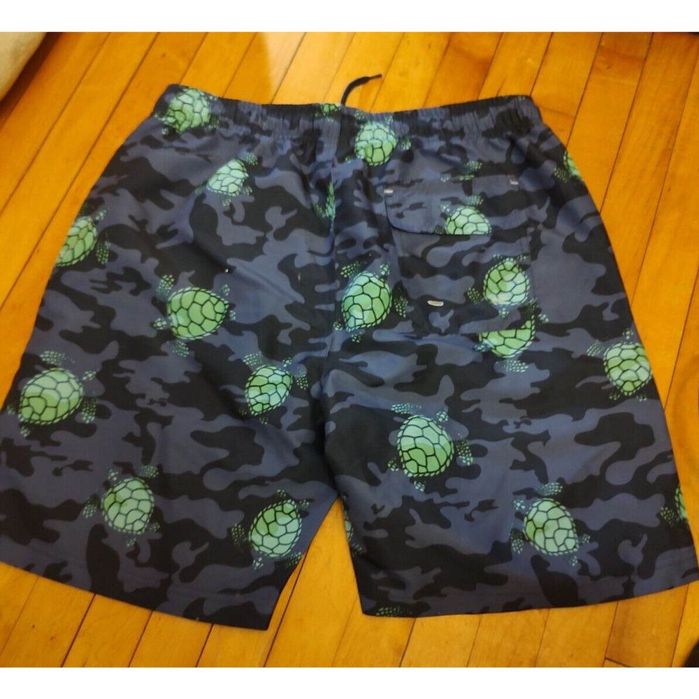 U.S Polo Assn Men's Swim Trunk Shorts Sea Turtles Multi MEDIUM NEW